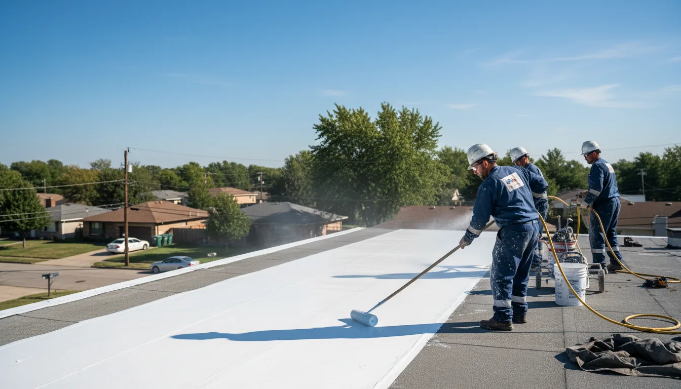 Commercial roof coating in Martinton, IL near me